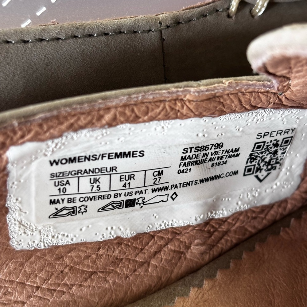 Sperry Taupe & Brown Slingback Loafers - Picture 6 of 8